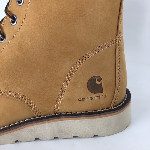 Carhartt Womens 6" Moc Toe Wedge Work Boot NEW Tan Lightweight Soft Toe Ankle - Picture 6 of 14